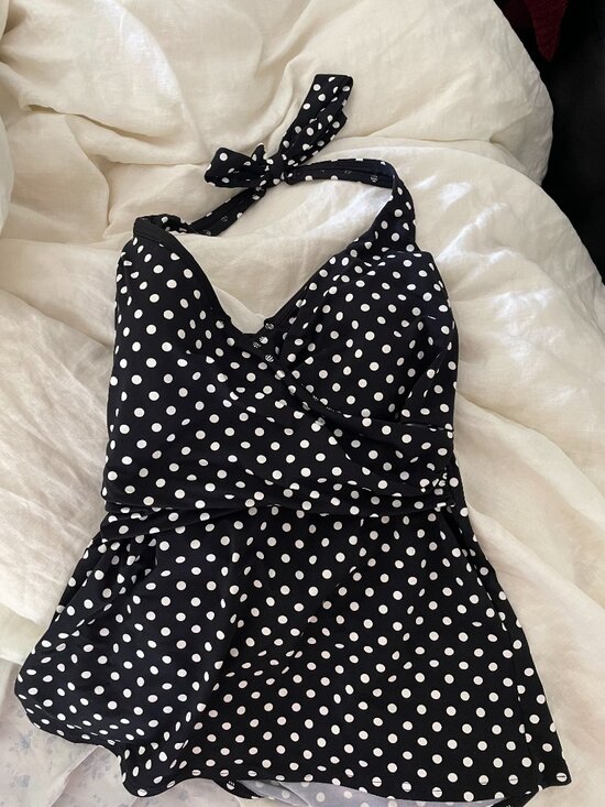 Lands' End Other - LANDS END 2-piece polka dot skirt swimsuit, sz 10